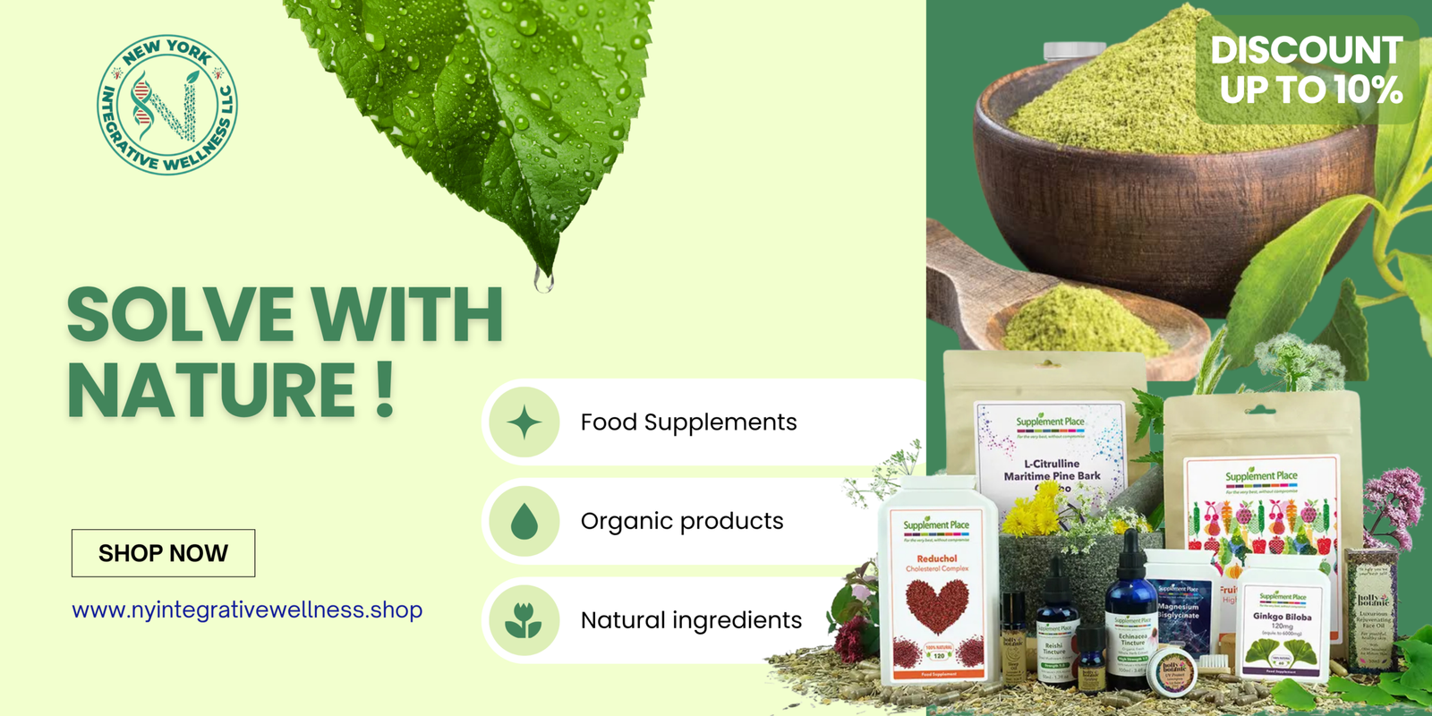 Green Natural Skincare Special Offer Banner