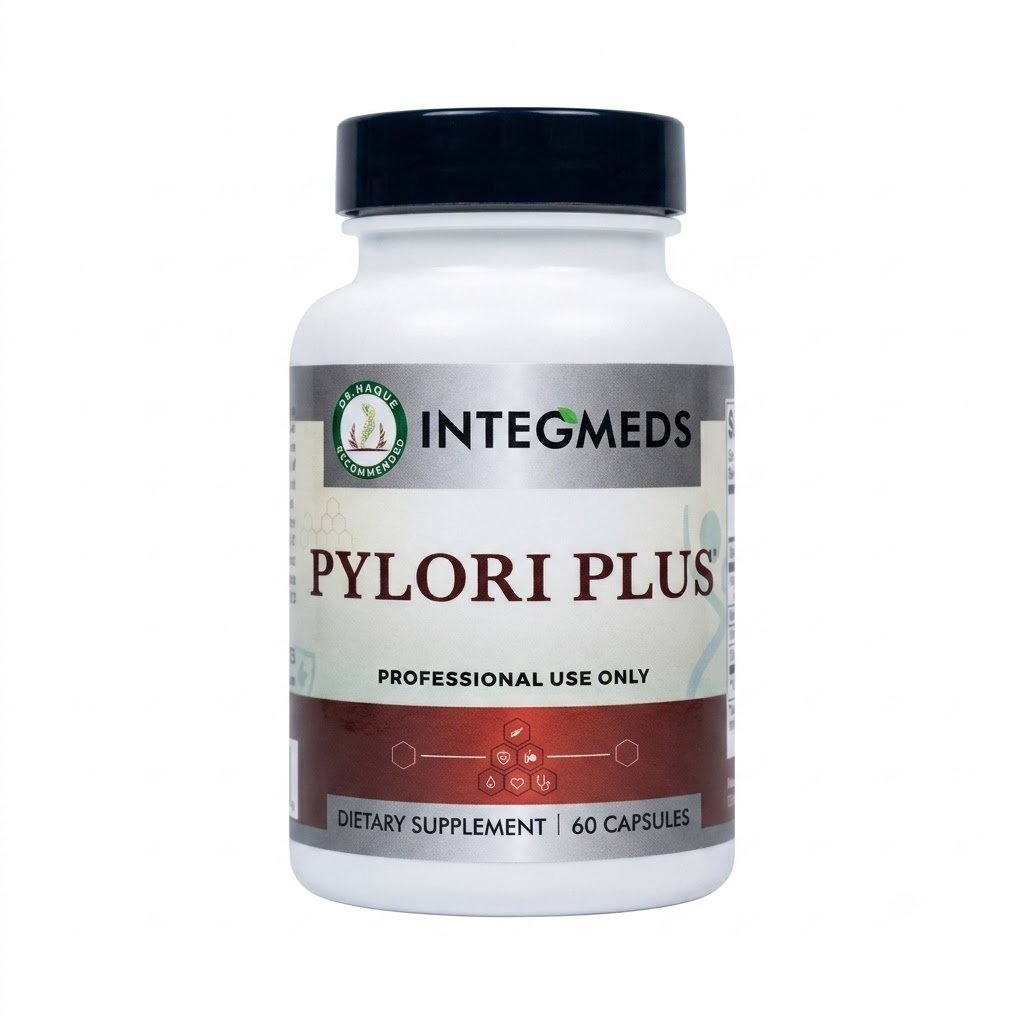 PYLORI PLUS digestive wellness support dietary supplement bottle
